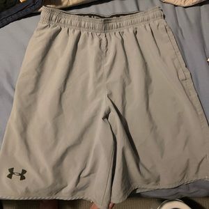 Grey Under Armor athletic shorts